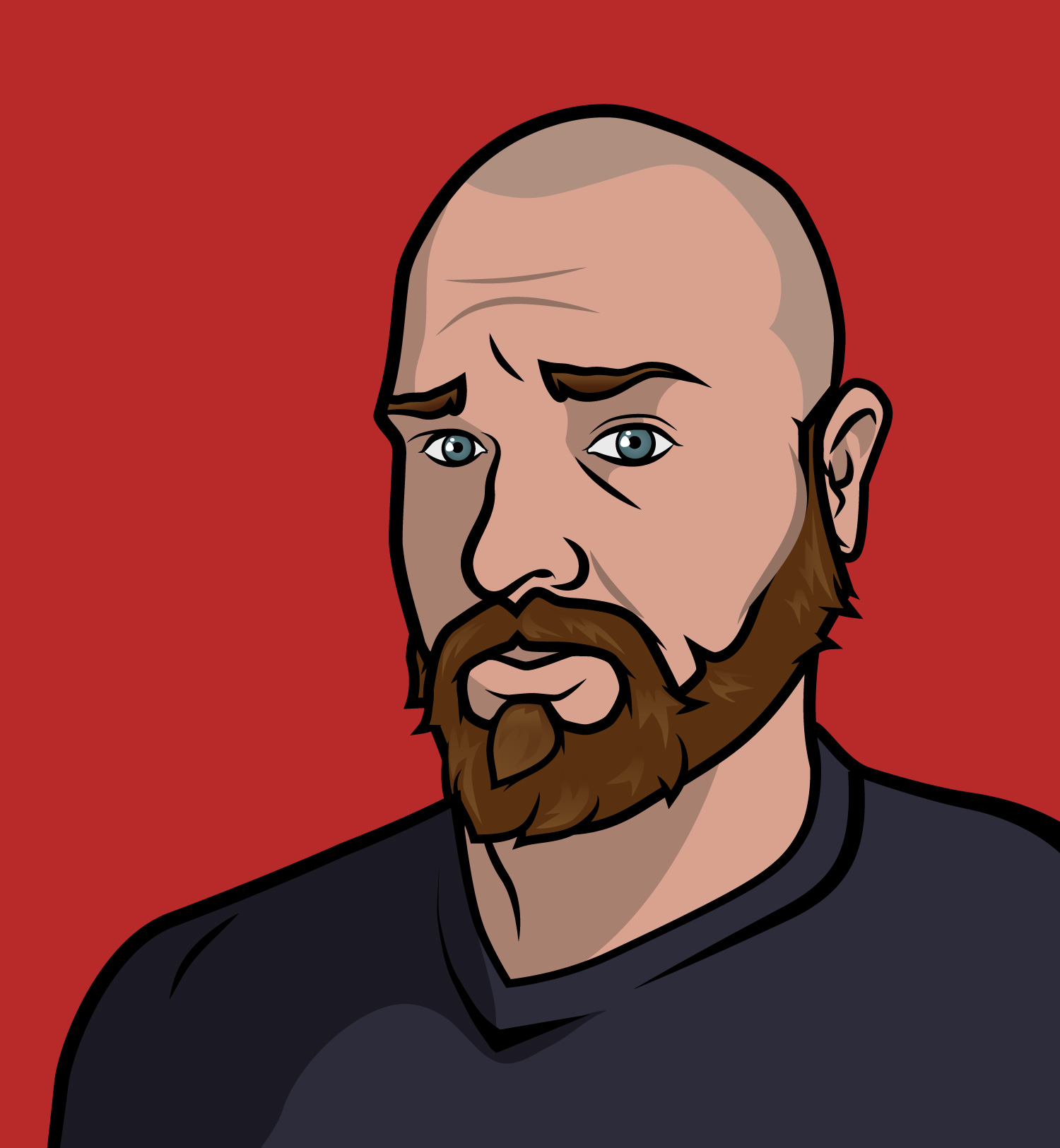 A very handsome cartoon man